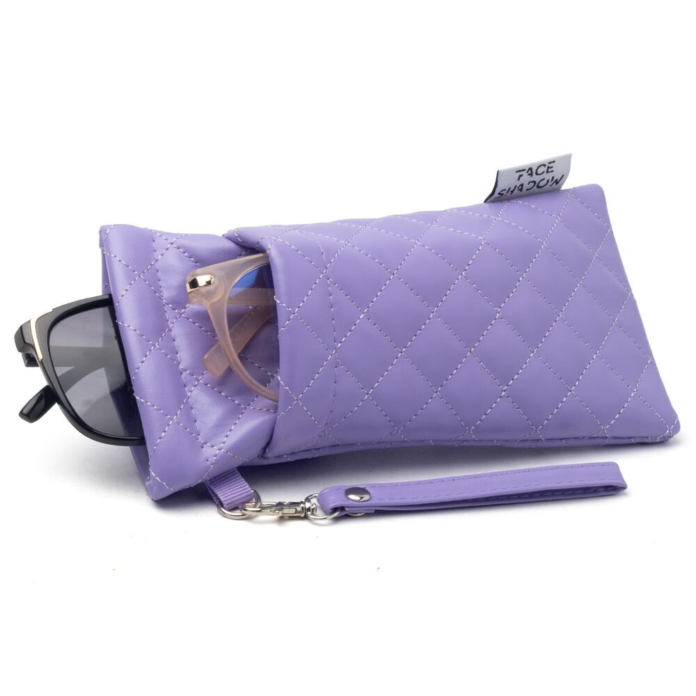 1887 Double Glasses Case Soft Eyeglass Case Squeeze Top Sunglasses Case